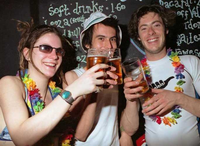 pub crawl in Amsterdam