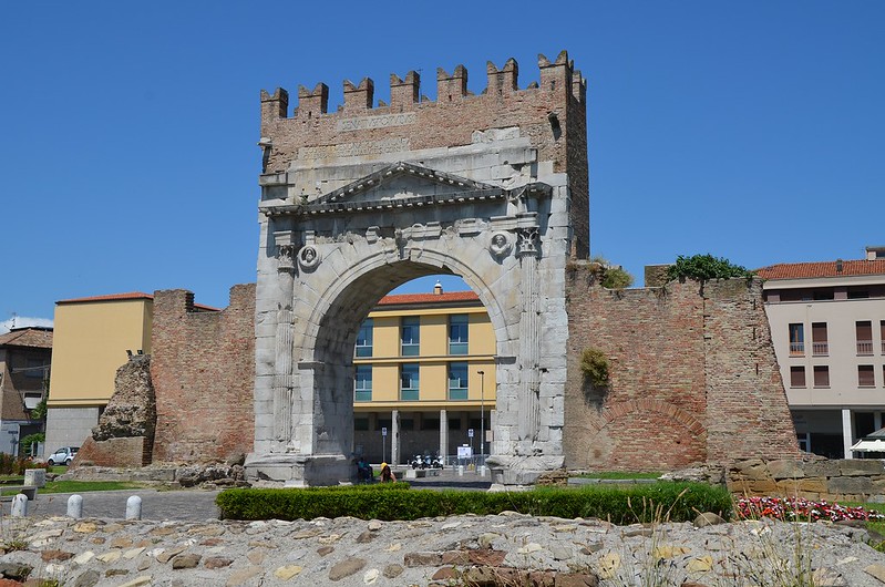 The remains arch of Augustus
