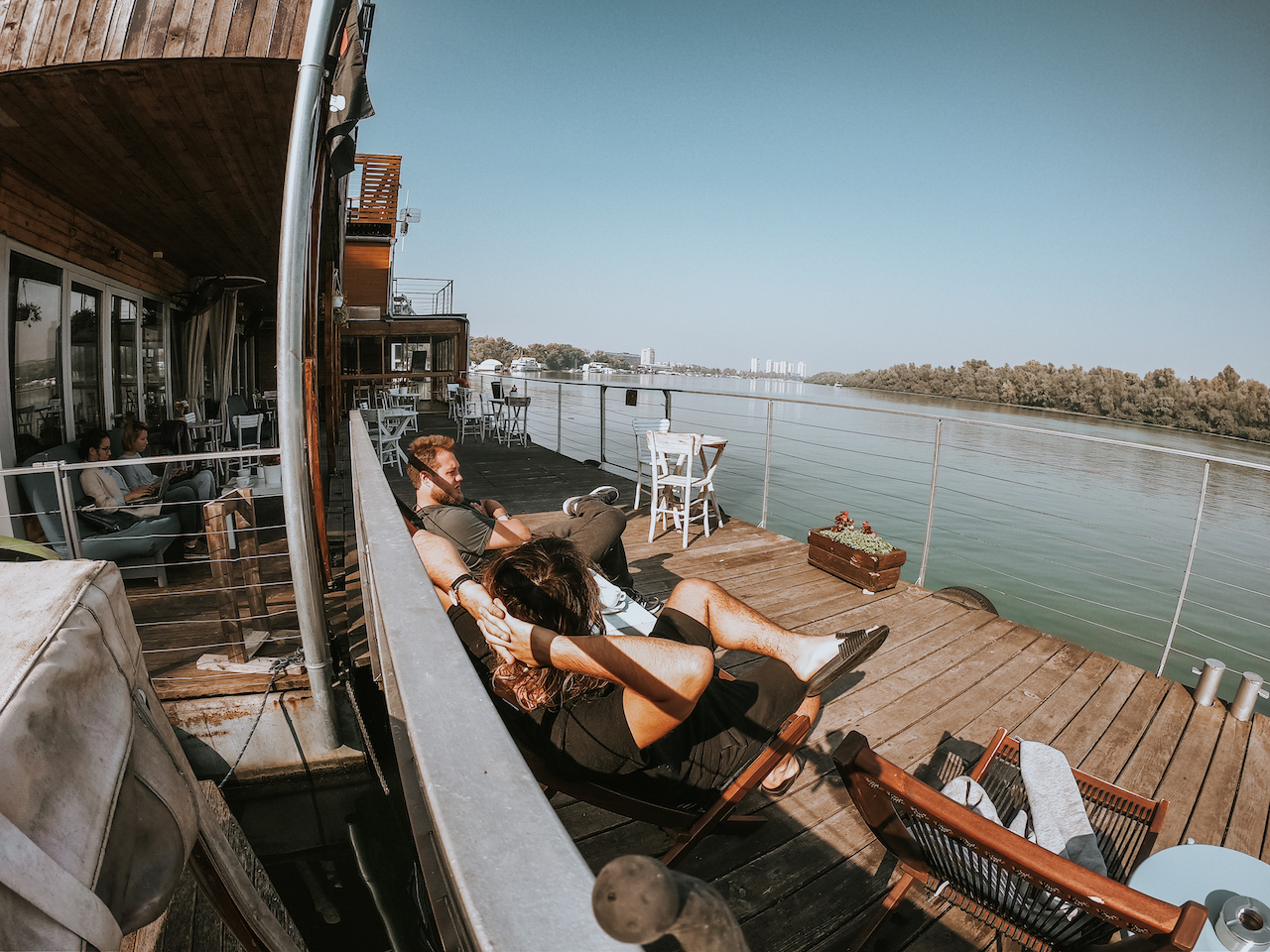 Arkabarka Floating Hostel in Belgrade, Serbia