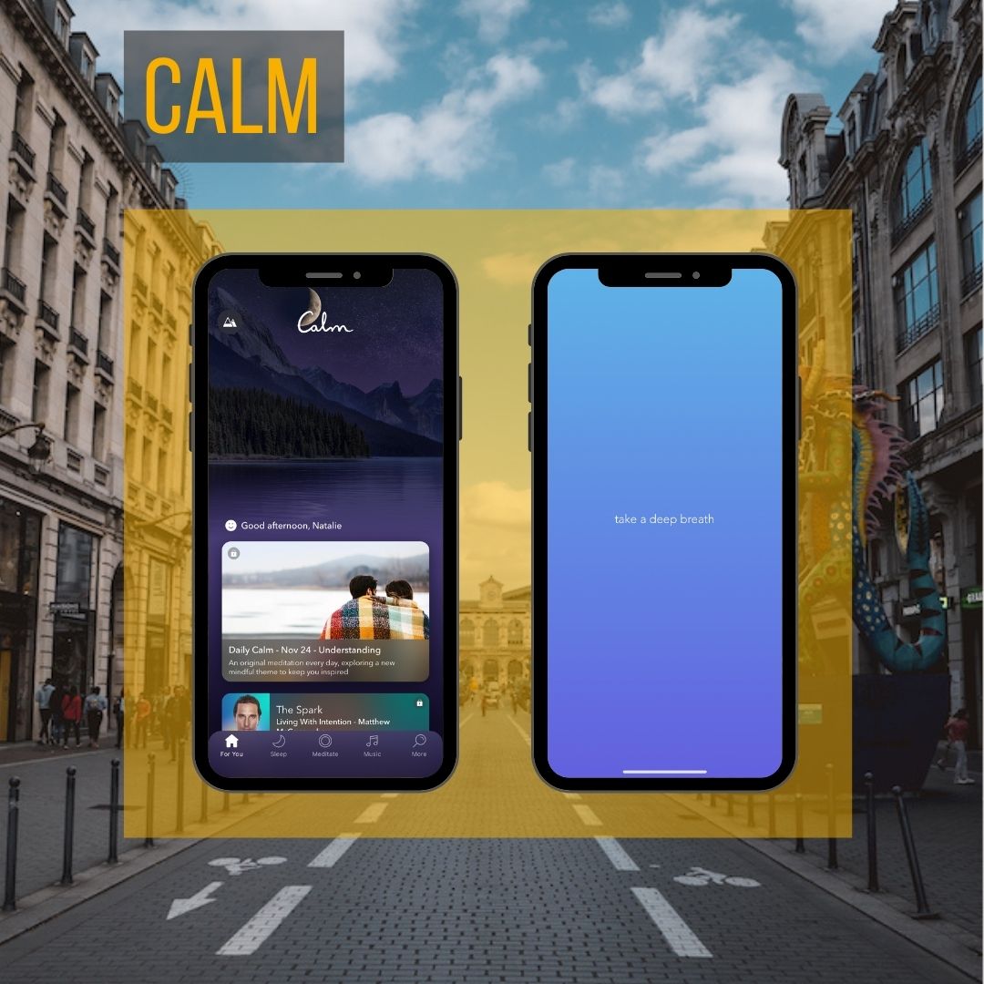 Calm App. Top 12 Travel Apps
