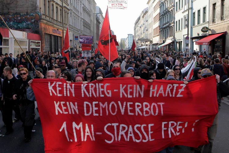 May Day in Berlin in 1987