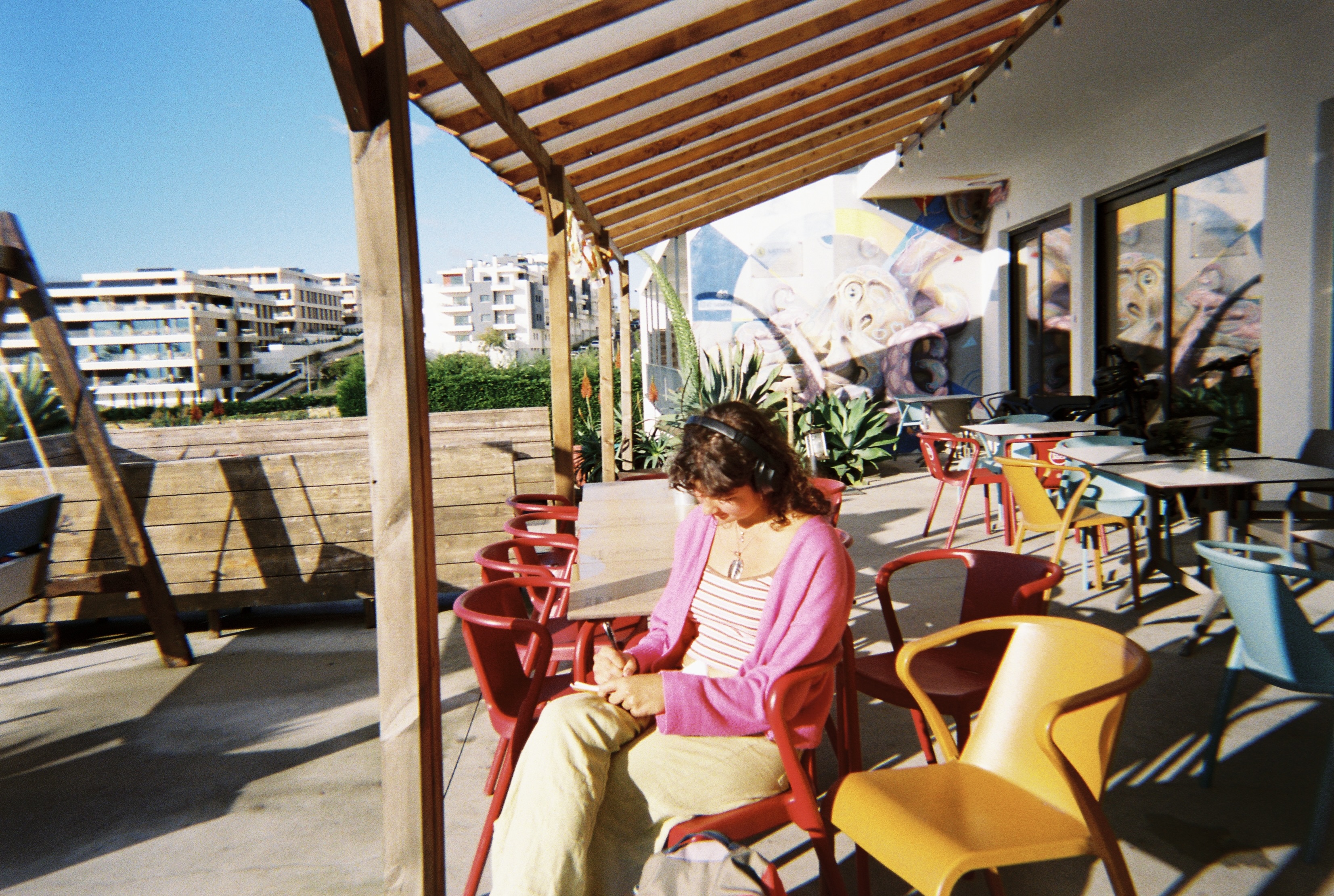 hostel life, Ericeira, disposable camera, slow mornings