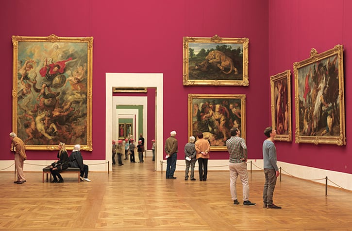 Inside of a museum in Munich