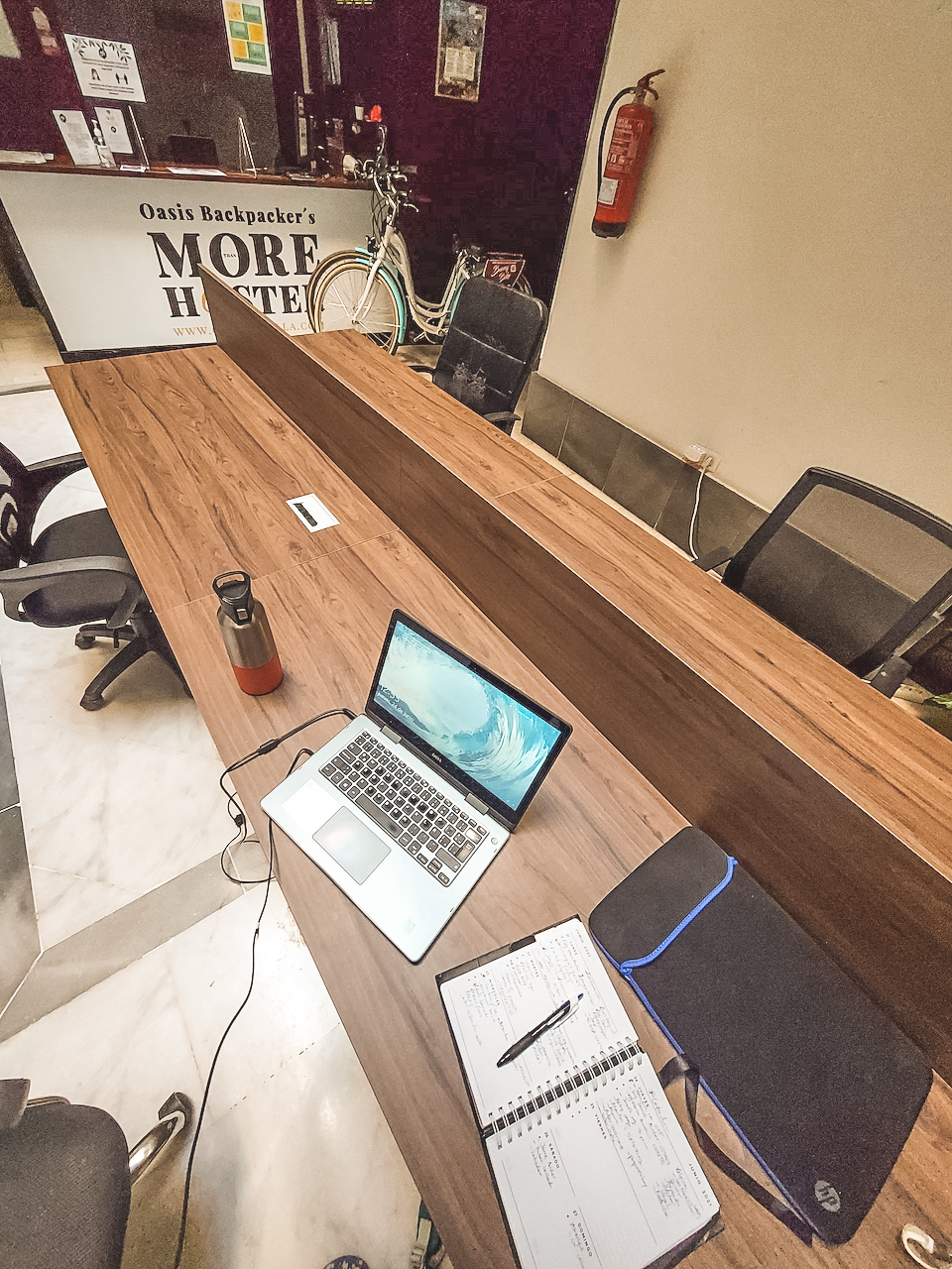Co-Working at Oasis Backpackers Hostel in Seville