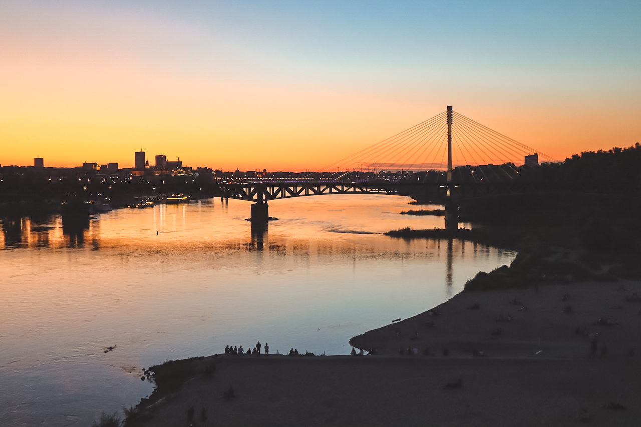 Sunset in Warsaw